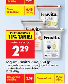 Biedronka Jogurt Fruvita Pure, 150 g oferta