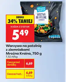 Biedronka Warzywa na patelnię z ziemniakami Mrożona Kraina, 750 g oferta