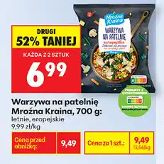 Biedronka Warzywa na patelnię Mrożona Kraina, 700 g: letnie, europejskie oferta