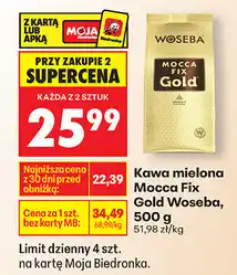 Biedronka Kawa mielona Mocca Fix Gold Woseba, 500 g oferta