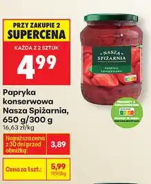 Biedronka Papryka konserwowa Nasza Spiżarnia, 650 g/300 g oferta