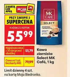 Biedronka Kawa ziarnista Select MK Café, 1 kg oferta