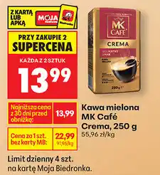 Biedronka Kawa mielona MK Café Crema, 250 g oferta