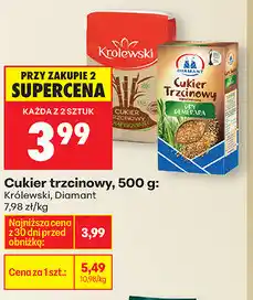 Biedronka Cukier trzcinowy Krolewski, 500g oferta