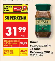 Biedronka Kawa rozpuszczalna Jacobs Kronung, 200 g oferta