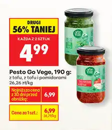Biedronka Pesto Go Vege, 190 g: z tofu, z tofu i pomidorami oferta
