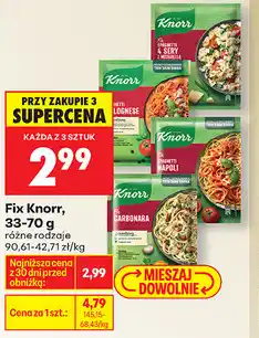 Biedronka Fix Knorr, 33-70 g oferta