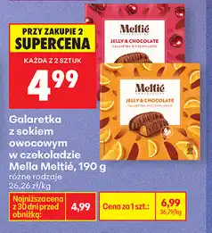 Biedronka Galaretka z sokiem owocowym w czekoladzie Mella Mellite, 190g oferta