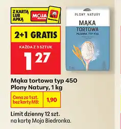 Biedronka Mąka tortowa typ 450 Plony Natury, 1 kg oferta