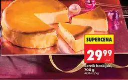 Biedronka Sernik baskijski, 700 g oferta