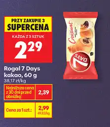 Biedronka Rogal 7 Days kakao, 60g oferta