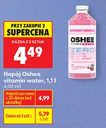 Biedronka Napój Oshee vitamin water, 1,1 l oferta