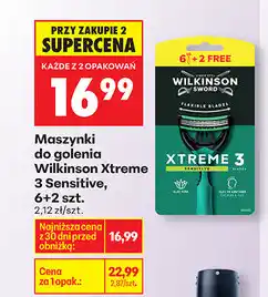 Biedronka Wilkinson Xtreme 3 Sensitive maszynki do golenia, 6+2 szt oferta