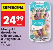 Biedronka Maszynki do golenia Gillette Venus 3 Dragonfruit, 6 szt oferta