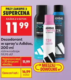 Biedronka Adidas dezodorant spray, 200 ml oferta