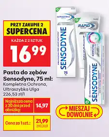 Biedronka Pasta do zębów Sensodyne, 75 ml oferta