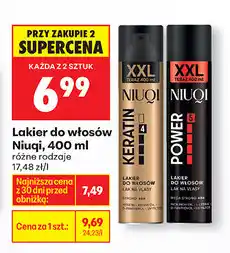 Biedronka Lakier do włosów Niuqi, 400 ml oferta