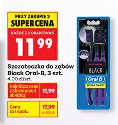 Biedronka Szczoteczka do zębów Black Oral-B, 3 szt oferta