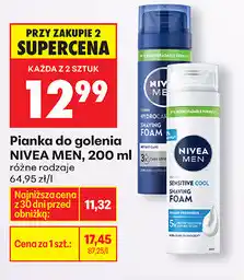 Biedronka Pianka do golenia NIVEA MEN, 200 ml oferta