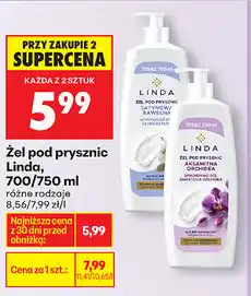 Biedronka Żel pod prysznic Linda, 700/750 ml oferta