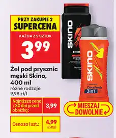 Biedronka Żel pod prysznic męski Skino, 400 ml oferta