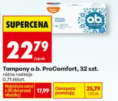 Biedronka Tampony o.b. ProComfort, 32 szt oferta