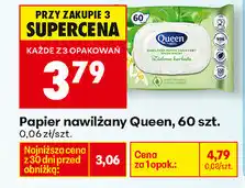 Biedronka Papier nawilżany Queen, 60 szt oferta