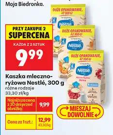 Biedronka Nestlé Kaszka mleczno-ryżowa, 300 g oferta