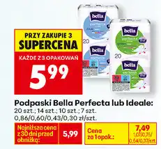 Biedronka Podpaski Bella Perfecta lub Ideale, różne rodzaje, 12-16 szt oferta