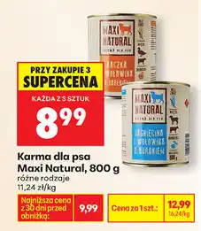 Biedronka Karma dla psa Maxi Natural, 800 g oferta