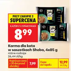 Biedronka Karma dla kota w saszetkach Sheba, 4x85 g oferta