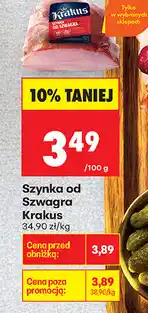 Biedronka Szynka od szwagra Krakus oferta
