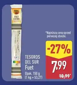ALDI TESOROS DEL SUR Fuet oferta