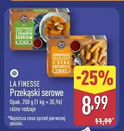 ALDI La Finesse Przekąski serowe oferta