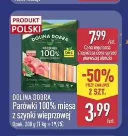 ALDI DOLINA DOBRA Parówki 100% mięsa z szynki wieprzowej oferta