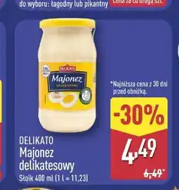 ALDI DELIKATO Majonez delikatesowy oferta