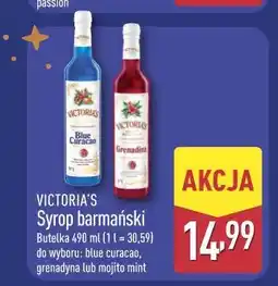 ALDI Victoria's Syrop barmański oferta