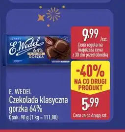 ALDI E. Wedel Czekolada klasyczna gorzka 64% oferta