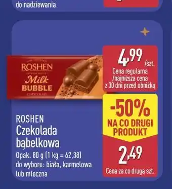 ALDI Roshen Czekolada bąbelkowa oferta