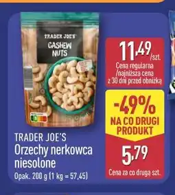ALDI TRADER JOE'S Orzechy nerkowca niesolone oferta