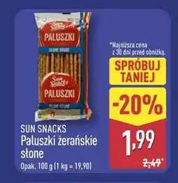 ALDI Sun Snacks Paluszki żerańskie solone oferta