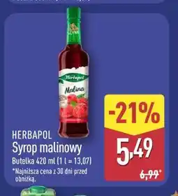 ALDI Herbapol Syrop malinowy oferta