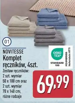 ALDI NOVITESSE Komplet ręczników, 4 szt oferta