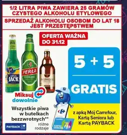 Carrefour Wszystkie piwa w butelkach bezzwrotnych (różne rodzaje) oferta