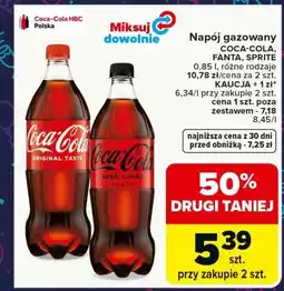 Carrefour Napój gazowany COCA-COLA, FANTA, SPRITE 0,85 l oferta