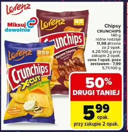 Carrefour Chipsy CRUNCHIPS 140 g różne rodzaje oferta