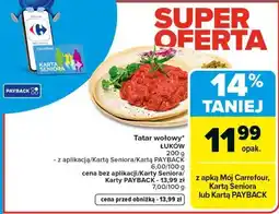 Carrefour Tatar wołowy ŁUKÓW 200 g oferta
