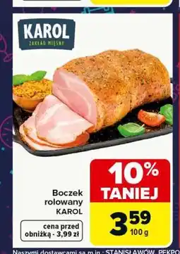 Carrefour Boczek rolowany KAROL oferta