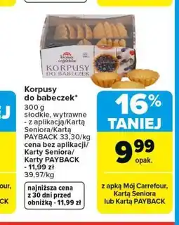 Carrefour Korpusy do babeczek oferta
