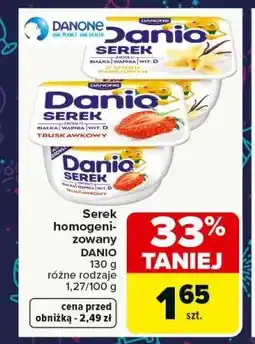 Carrefour Serek homogenizowany DANIO oferta